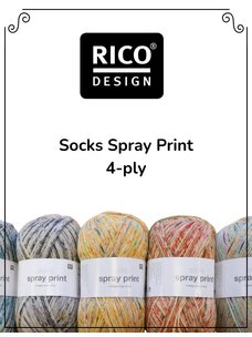 Rico Rico - Socks Spray Print 4-ply