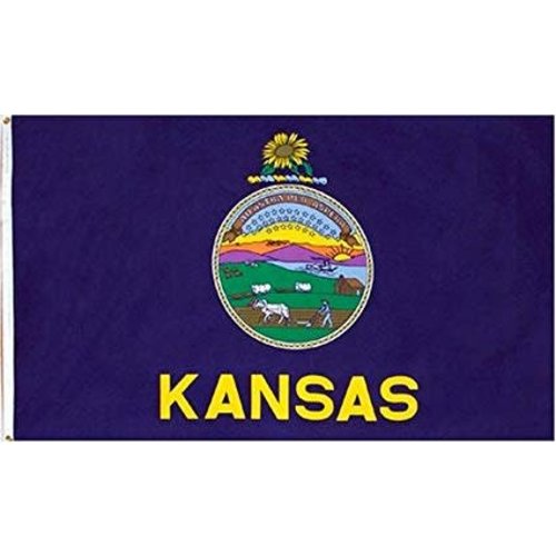  The Workroom Kansas Flag 3 x 5 