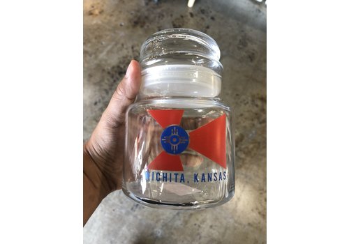  The Workroom Wichita Flag Candy Jar 