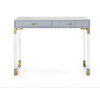 Imax Misty Shagreen and Acrylic Console Table