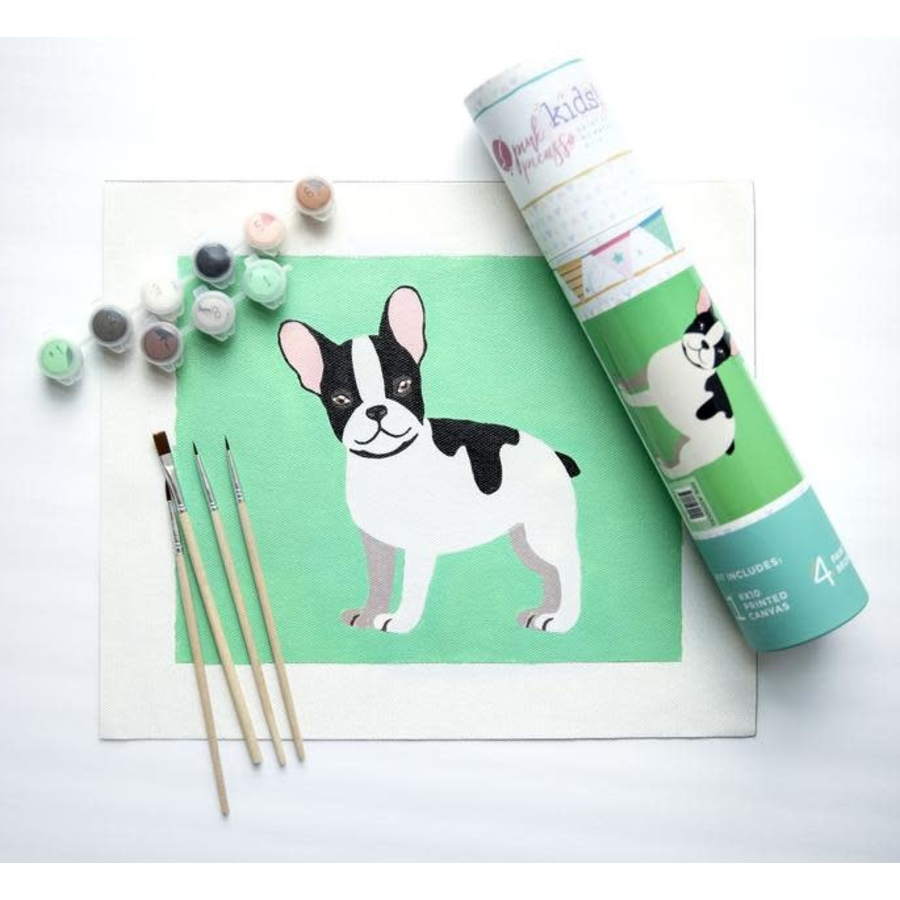 Pink Picasso Kids Dog Paint by Number