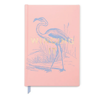 Flamingo "Winging It" Hardcover Journal