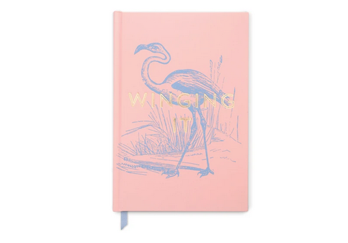  Designworks INK Flamingo "Winging It" Hardcover Journal 