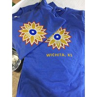 Heartlandia Sunflower Shirt Blue