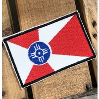 Wichita True Color Flag Embroidered Patch 3.5" x  2"