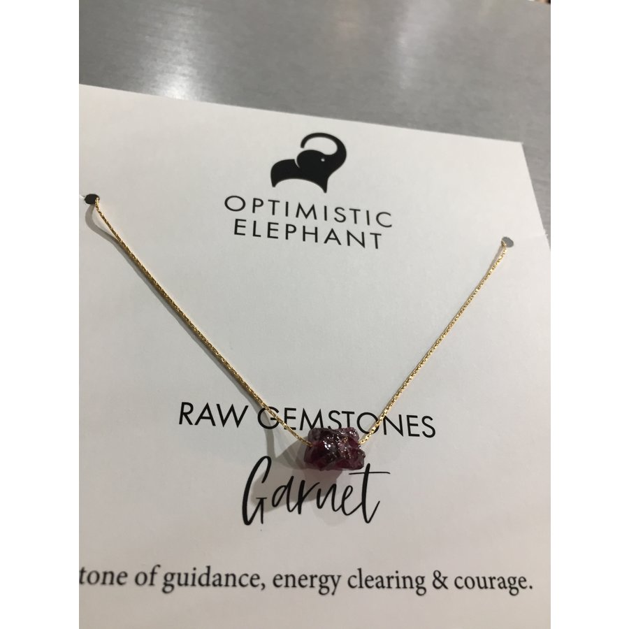 Raw Gemstone 14K Necklace