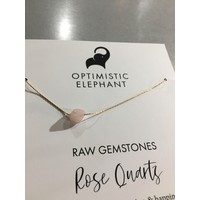 Raw Gemstone 14K Necklace
