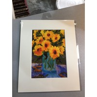 "Sunny Day Flowers" 5x7 Matted Print