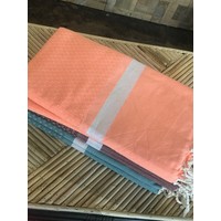 Diamond Pattern/Stripe Turkish Bath Towel