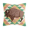 Boho Buffalo Hook Pillow