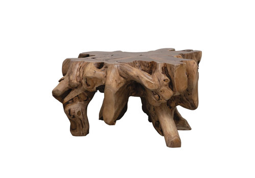  Creative Co-Op Teak Wood Root Coffee Table 