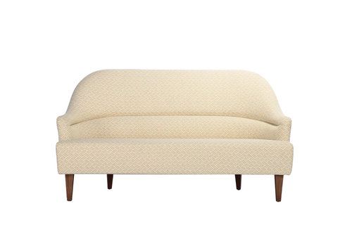 Creative Co-Op Upholstered Sofa with Woven Pattern and Wood legs 