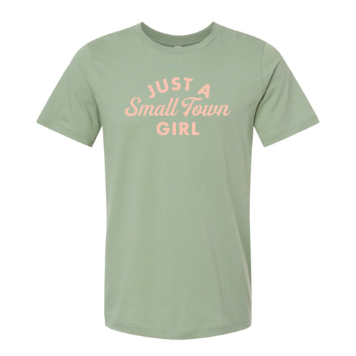  Heartlandia by Gardner Design Small Town Girl T-shirt Sage Green 