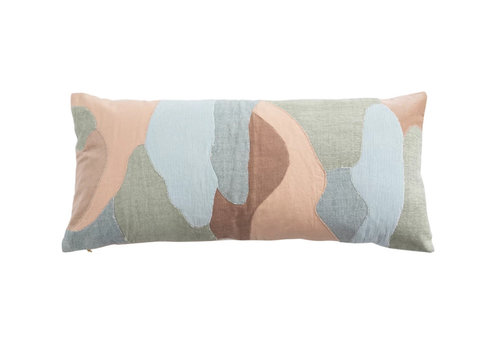  Creative Co-Op 36 x 16 Cotton Blend Patchwork Lumbar pillow 