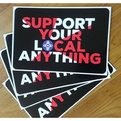  Nathan Beste "Support Your Local Anything" Decal 