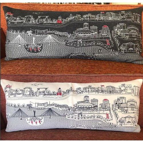 The Workroom Wichita Skyline Pillow - Queen The Workroom Wichita Skyline Pillow - Queen