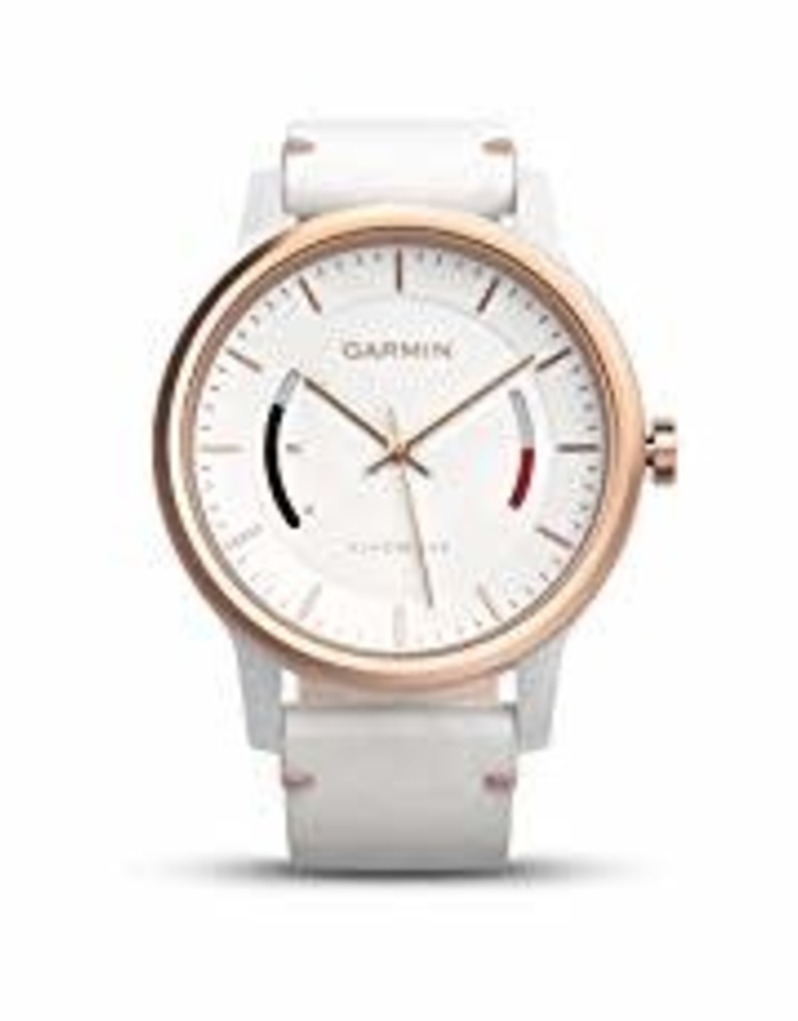 garmin white and rose gold watch