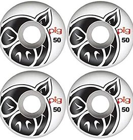 PIG WHEELS PIG WHEELS-PIG HEAD NATURAL 50 WHITE