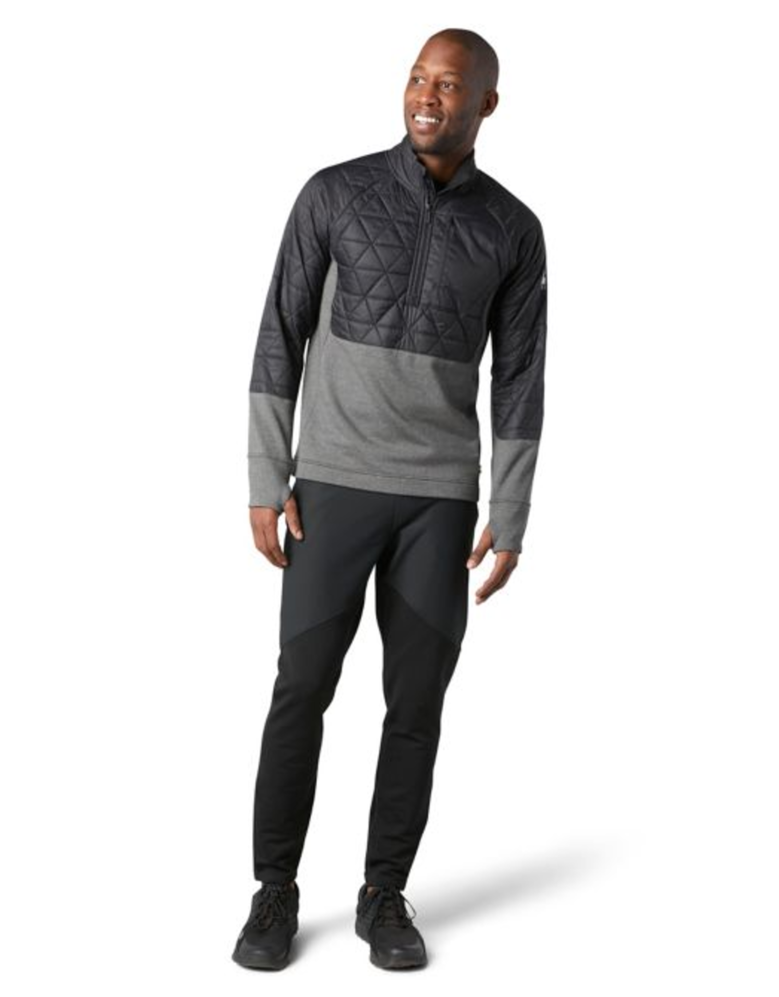 SMARTWOOL SmartWool SmartWool Smartloft 60 Men's Hybrid Half zip Black