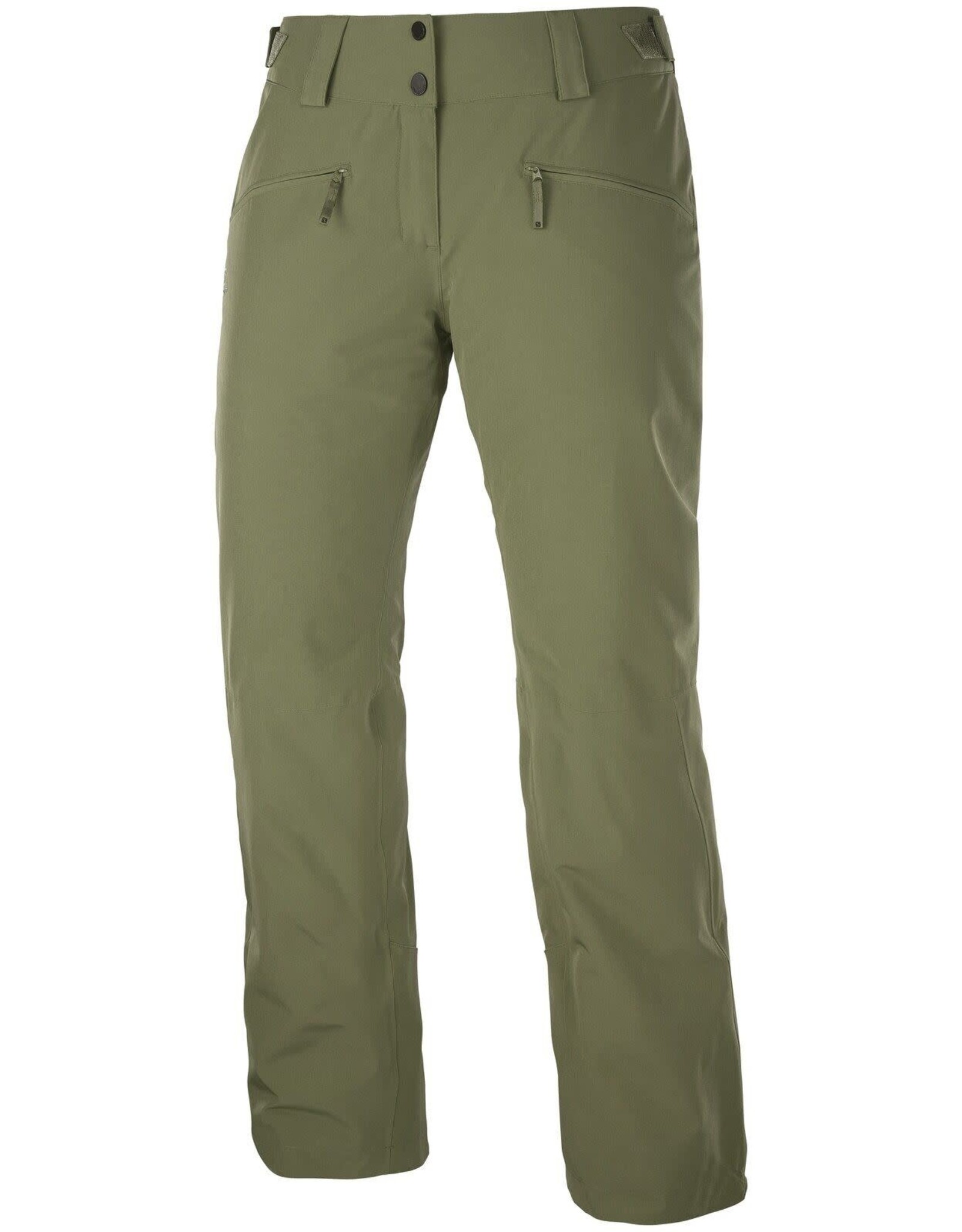 Salomon EDGE PANT Womens Large Olive Night - GearHeads