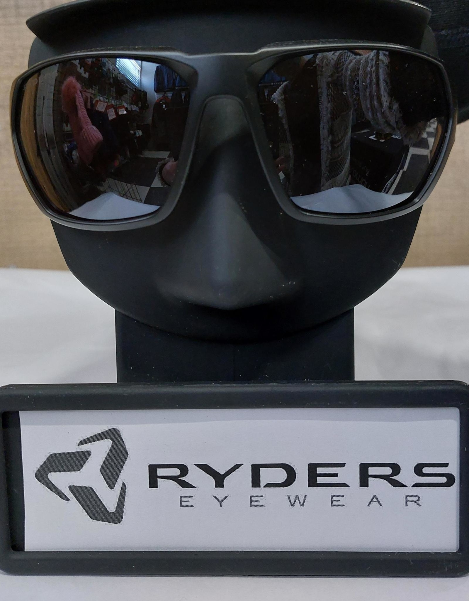 Ryders Ryders FACE POLY BLACK MATTE - BLUE / BROWN LENS