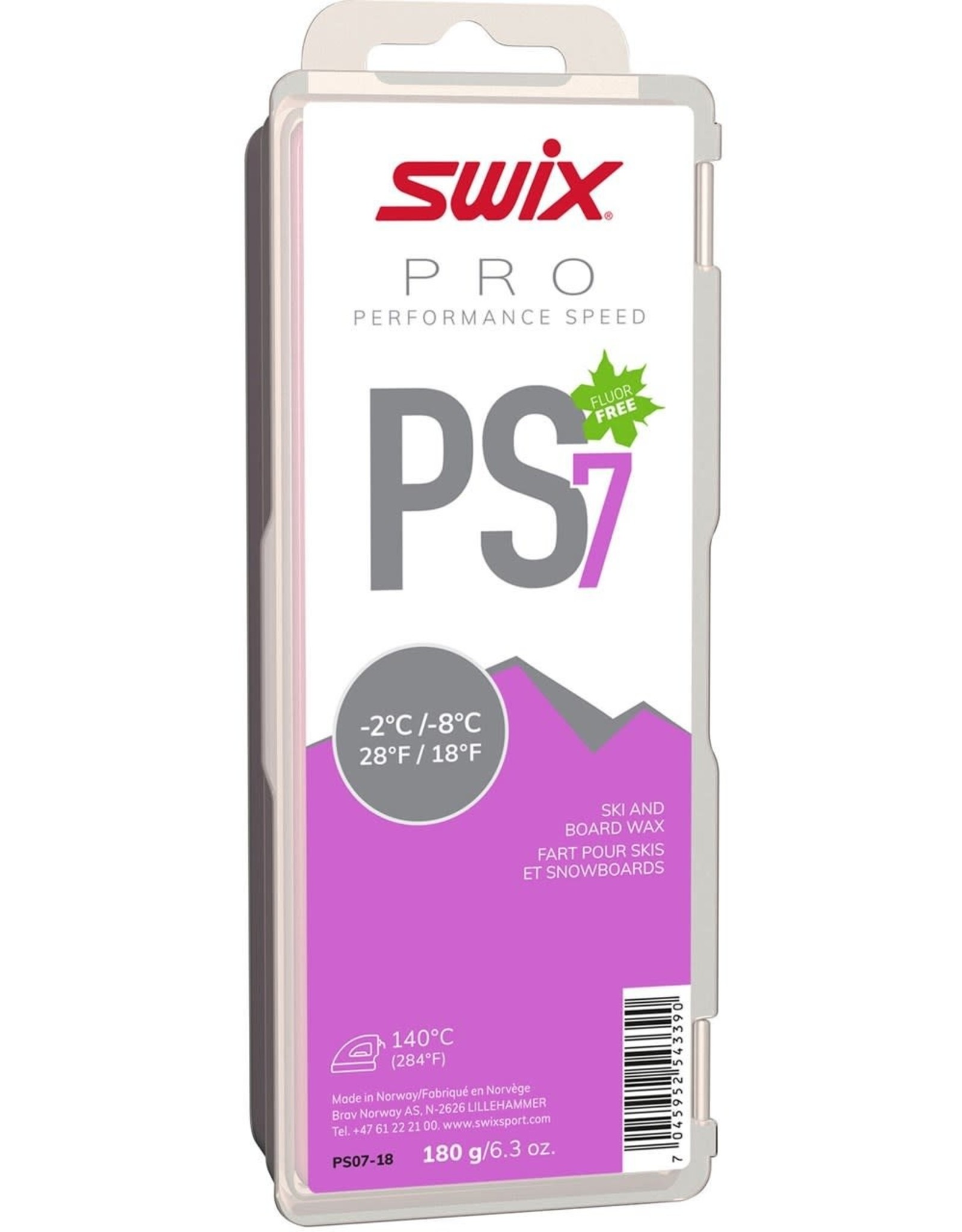 SWIX SWIX Glide Wax PS7 VIOLET -2/-8 180 g