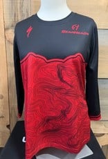 SPECIALIZED GearHeads ALL MTN Black/Red Jersey 3/4 Women