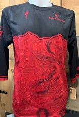 SPECIALIZED GearHeads ALL MTN Mens Black/Red Jersey 3/4 Full