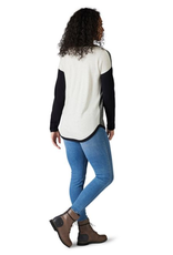 SMARTWOOL SmartWool Womens Shadow Pine Colorblock Crew Sweater- BLACK NATURAL MARL