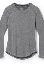 SMARTWOOL SmartWool Womens Thermal Rib Crew -LIGHT GRAY HEATHER