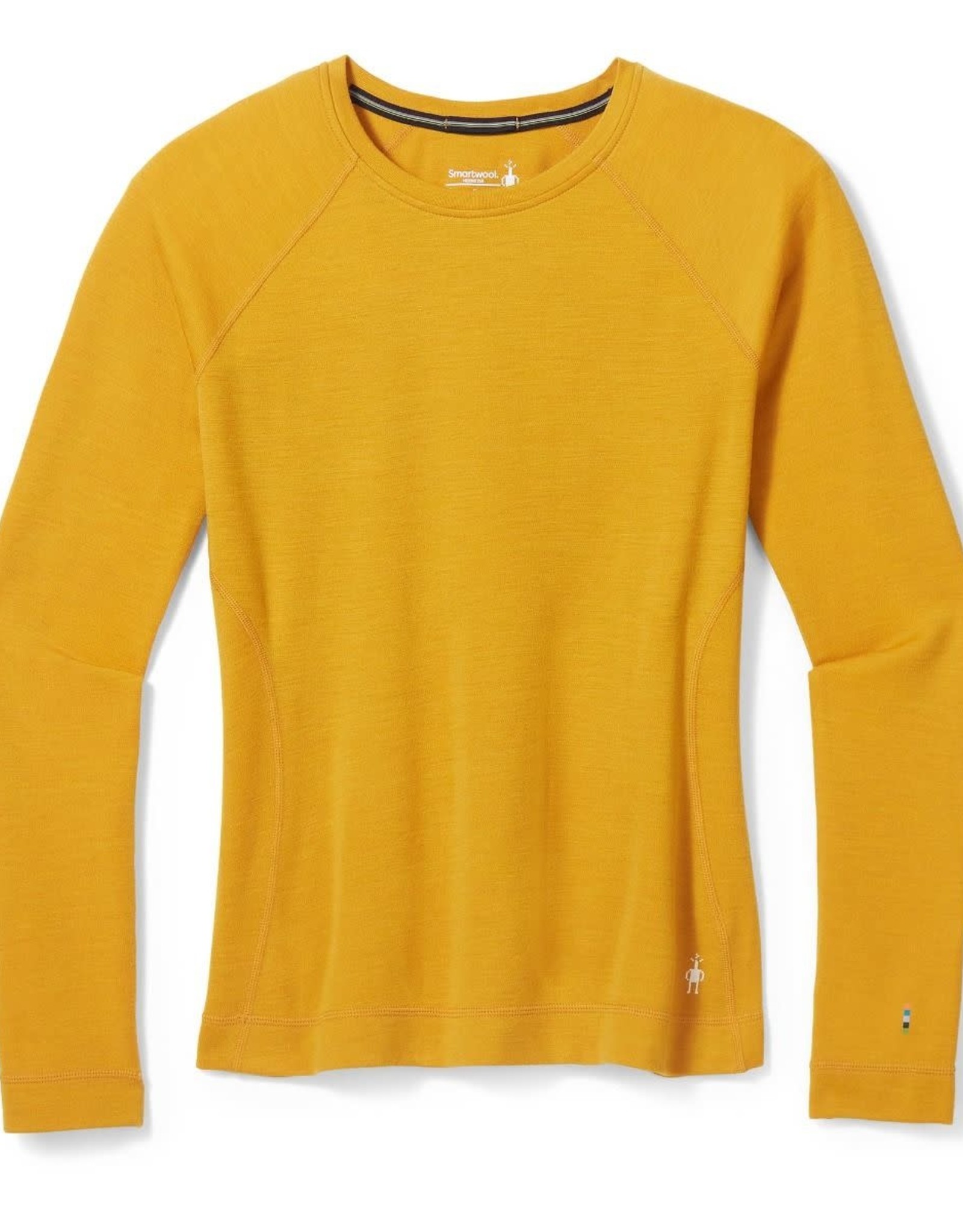 Smartwool Intraknit Thermal Merino Base Layer Colorblock shirt,  charcoral-honey gold 