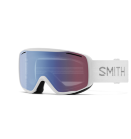 SMITH Smith Rally White Chunky Knit w Blue Sensor Mirror Lens