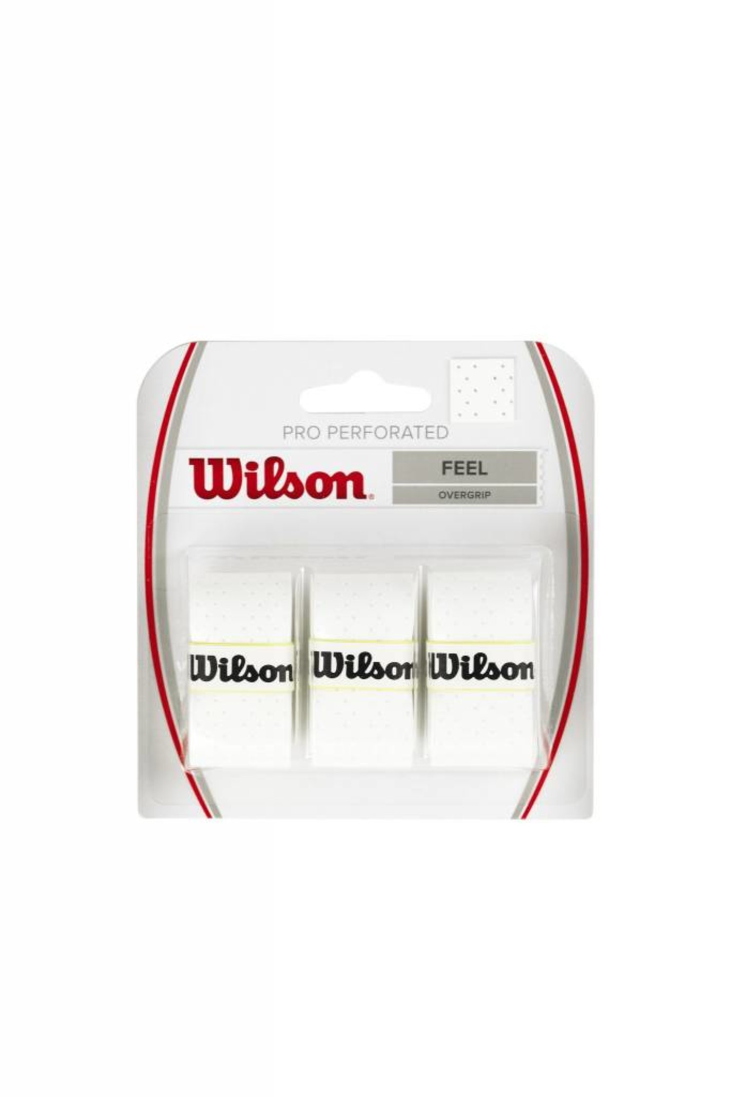 Wilson Pro Overgrip Perforated 3 pack - for Tennis, Squash, Badminton -  Choice of 3 colors