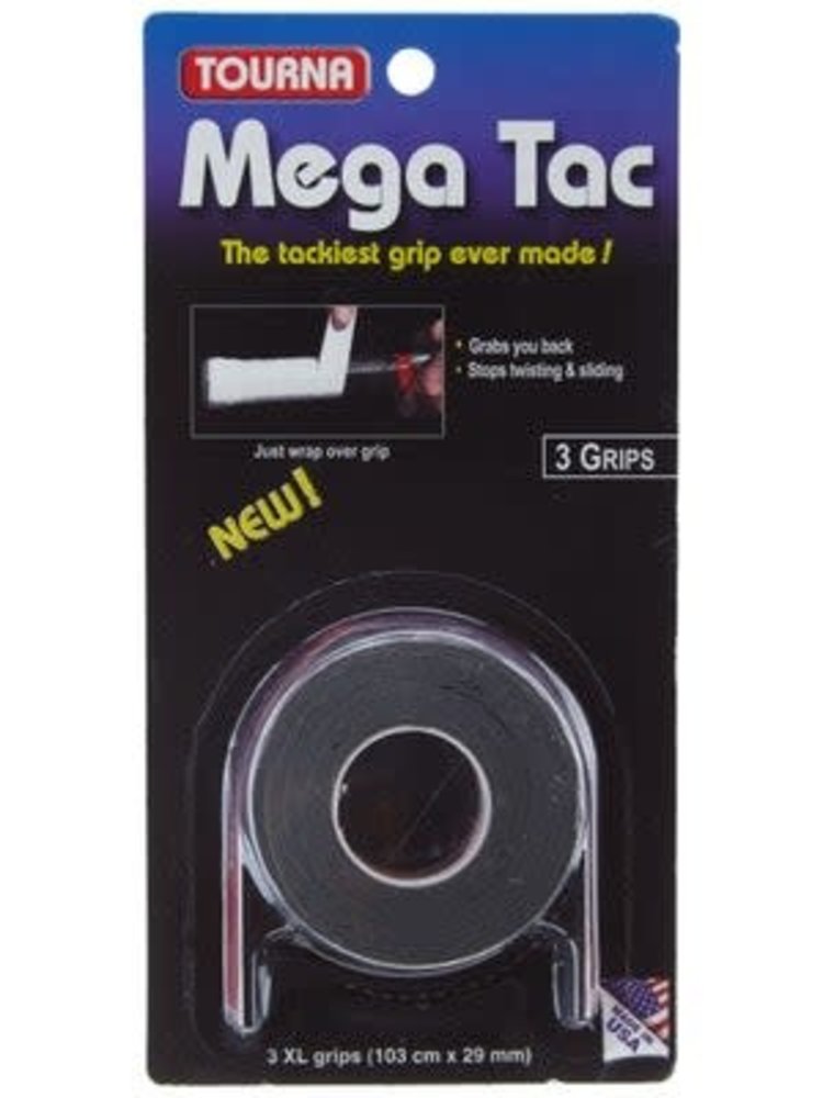 Tourna Tourna Mega Tac  Black, 3pk