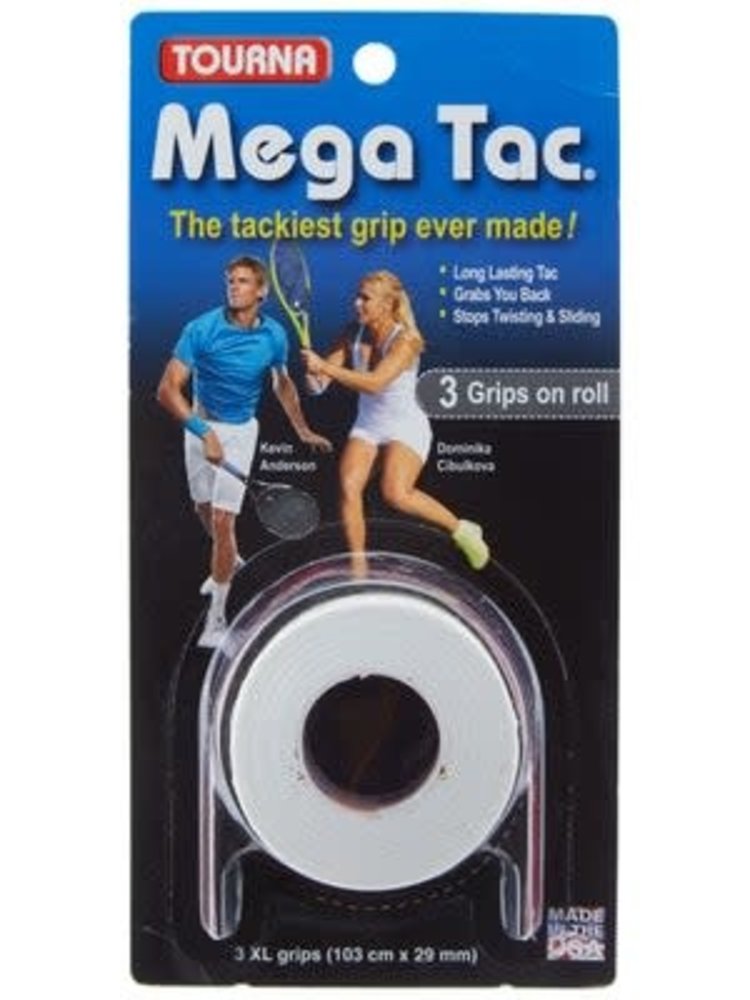 Tourna Tourna Mega Tac  White, 3pk