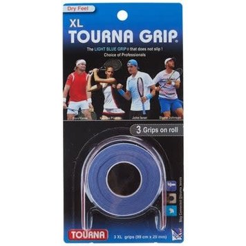 Tourna Tourna Over Grip XL, Dry Feel/Original, Light Blue