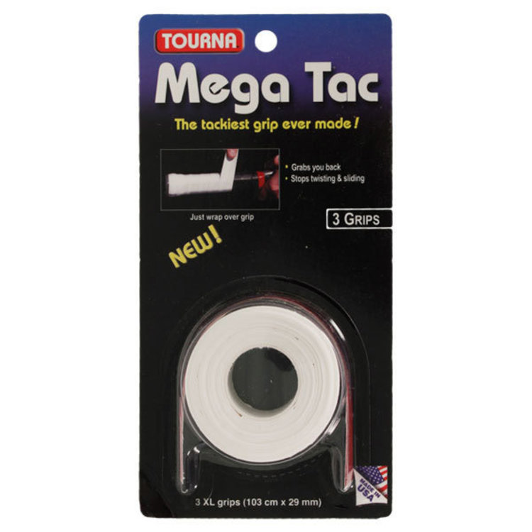 Tourna Tourna Mega Tac  White, 3pk