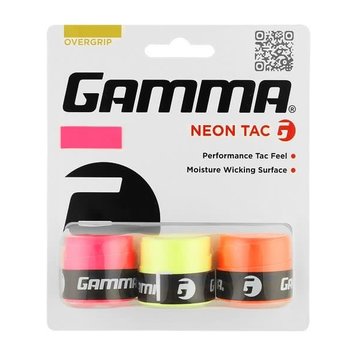 Gamma Gamma Neon Tac Assorted Overgrip 3pk