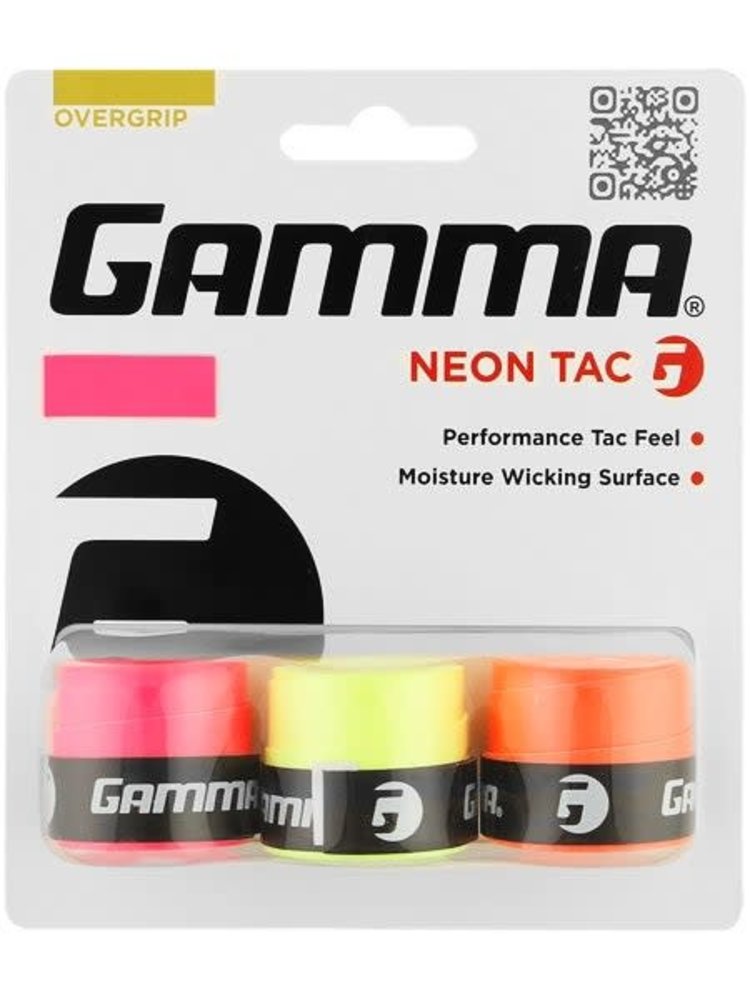 Gamma Gamma Neon Tac Assorted Overgrip 3pk