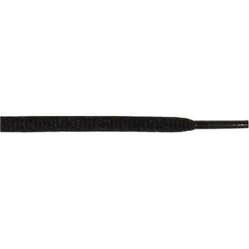 Athletic Oval 1/4" ShoeLaces Black