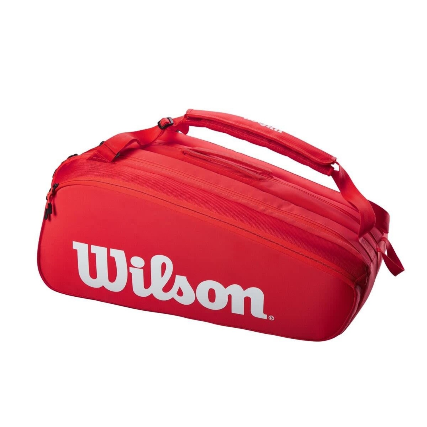 Wilson Super Tour 15PK Pro Staff Tennis Bag, Red - Cayman Wilson Super Tour 15PK Pro Staff Tennis Bag, Red - Cayman