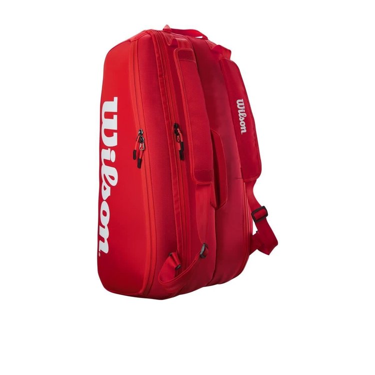 Wilson Wilson Super Tour 9PK Tennis Bag, Red