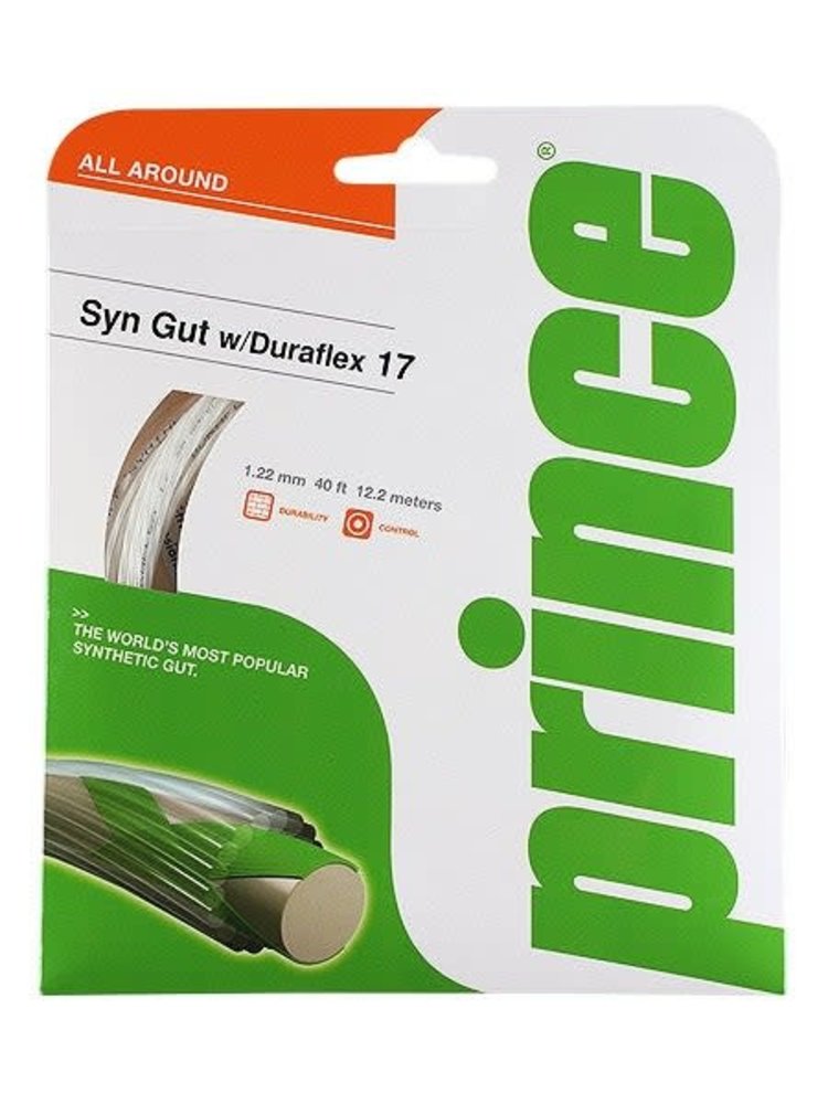 Prince Prince Synthetic Gut W/ Duraflex Tennis String Set