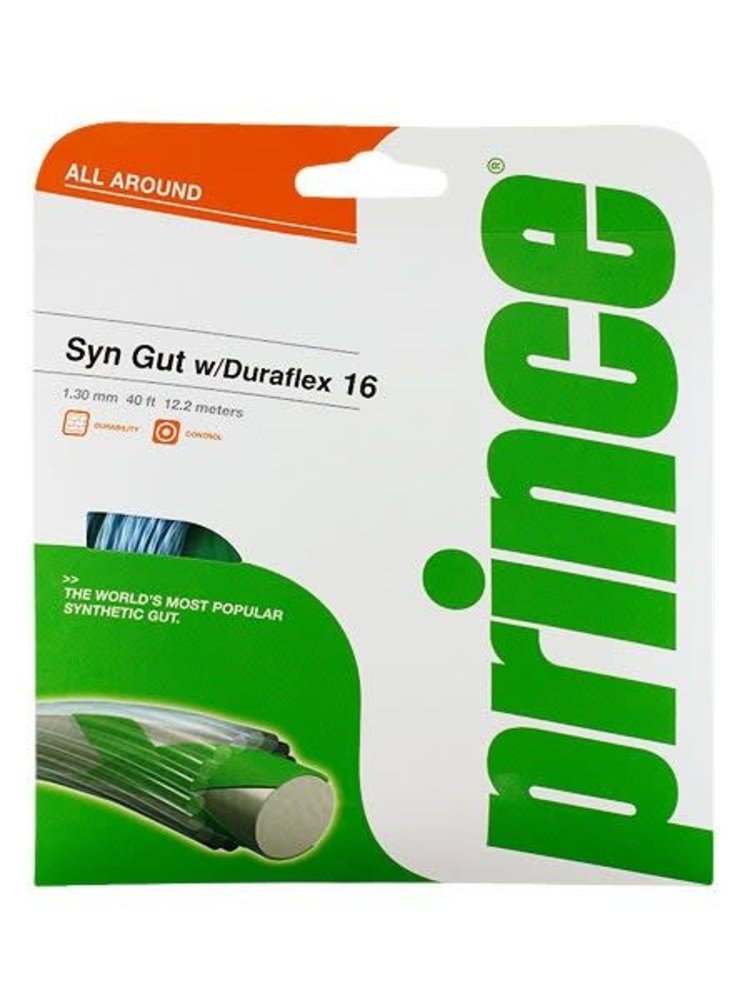 Prince Prince Synthetic Gut W/ Duraflex Tennis String Set