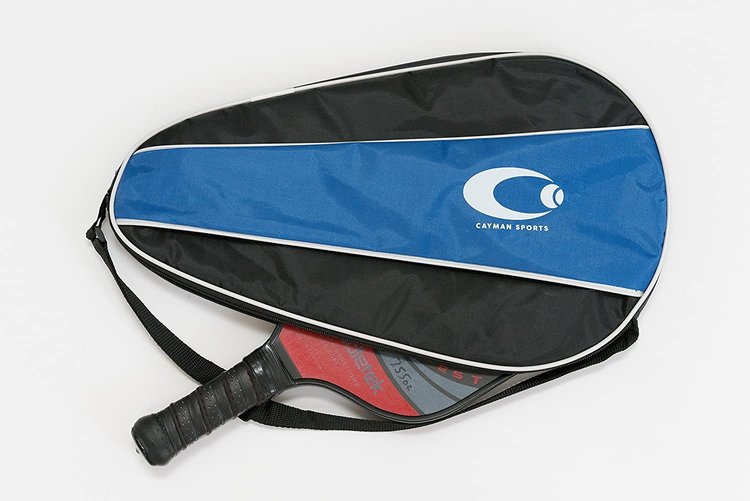 Cayman Sports Single Waterproof Pickleball Paddle Case - Best Pickleball Paddle Cover for Wide Body Paddles with Bonus Storage for Accessories