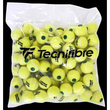 Tecnifibre Tecnifibre Stage 1 Green Dot Tennis Balls, Polybag 60 balls (not eligible free shipping)