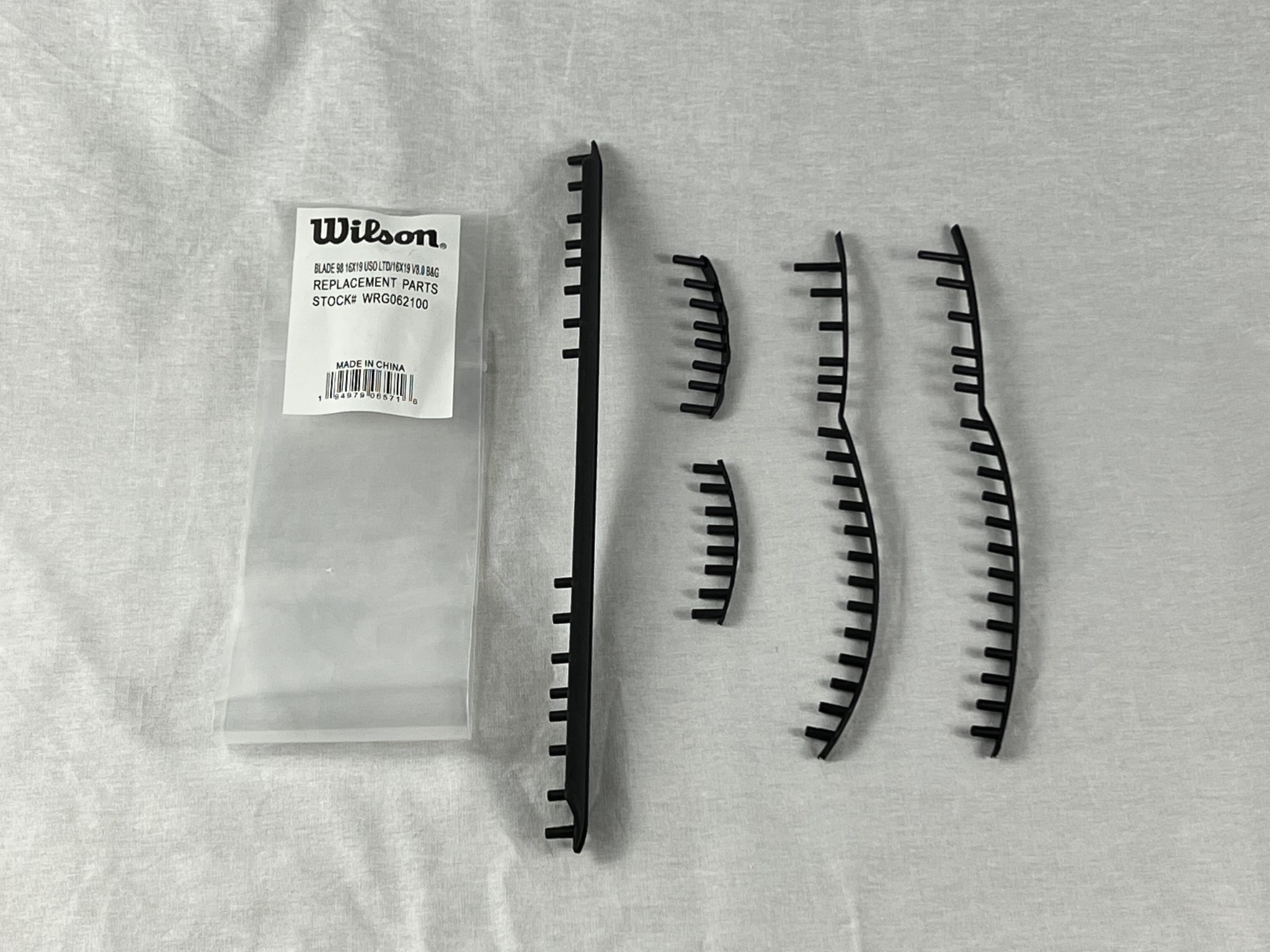 thumbnail interactive-video image 1 of Wilson BLX Blade 98 (16x19) Bumper Guard & Grommet Set - WRG716200 - New Old Stock 1 of 3