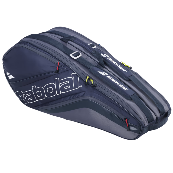 Babolat RH6 Pure Aero Racket Bag - Metallic Grey/ Black/ Fluo Yellow