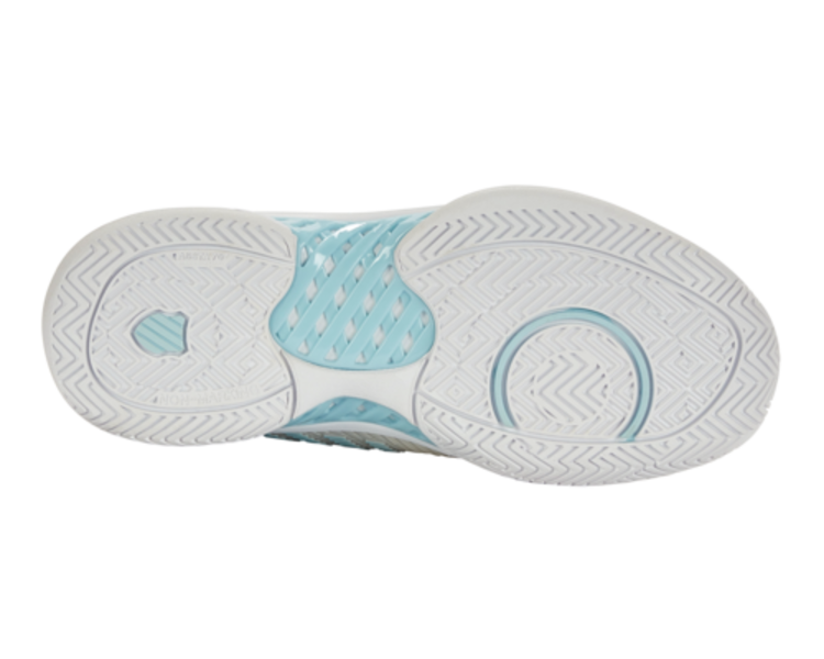 K-Swiss K-Swiss Hypercourt Express 2 Women's  Wide, Gray/White/Blue (96807-089-W), Wide