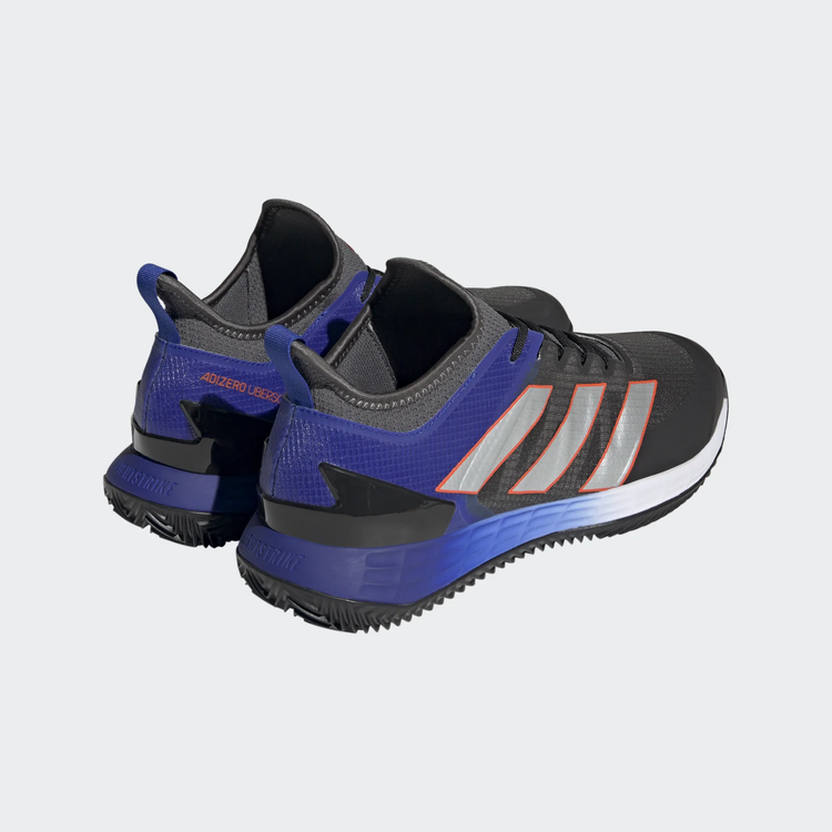 Adidas Adidas Adizero Ubersonic 4 Heat Clay Men's Tennis Shoes, Black/Blue HQ5929